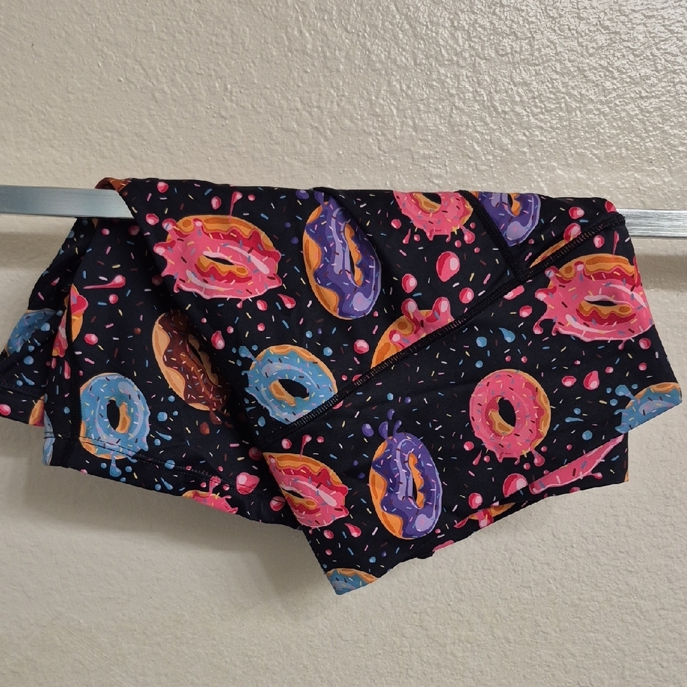Constantly Varied Gear Donut Print Athletic Shorts - Black, Pink, Blue, Orange